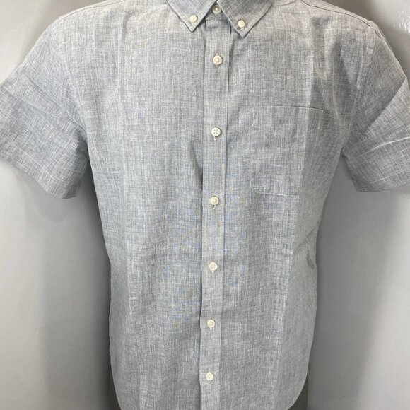 Wills Linen Wrinkle Free Short Sleeve Shirt Men’s M - Picture 1 of 8
